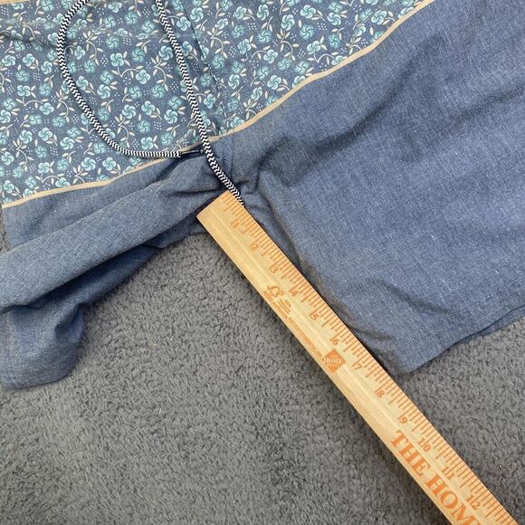 Katin Board Shorts Mens 32 Blue Tan Floral Swim Trunks Pockets Surf Skate Summer - Picture 9 of 11